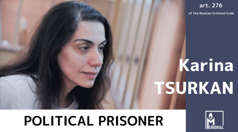 Karina Tsurkan, a former senior manager at Inter RAO, is a political prisoner