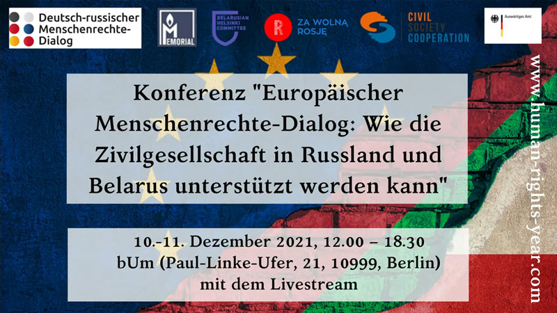 Konferenz „Europäischer Menschenrechte-Dialog“